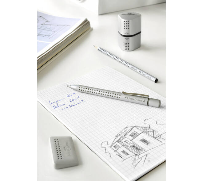 Puntenslijper Faber-Castell 2001 trio grip zilver
